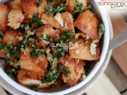 Baked Bread Croutons For Soup
