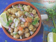 Summer Chickpea Salad With Garlic And Lime Dressing Recipe